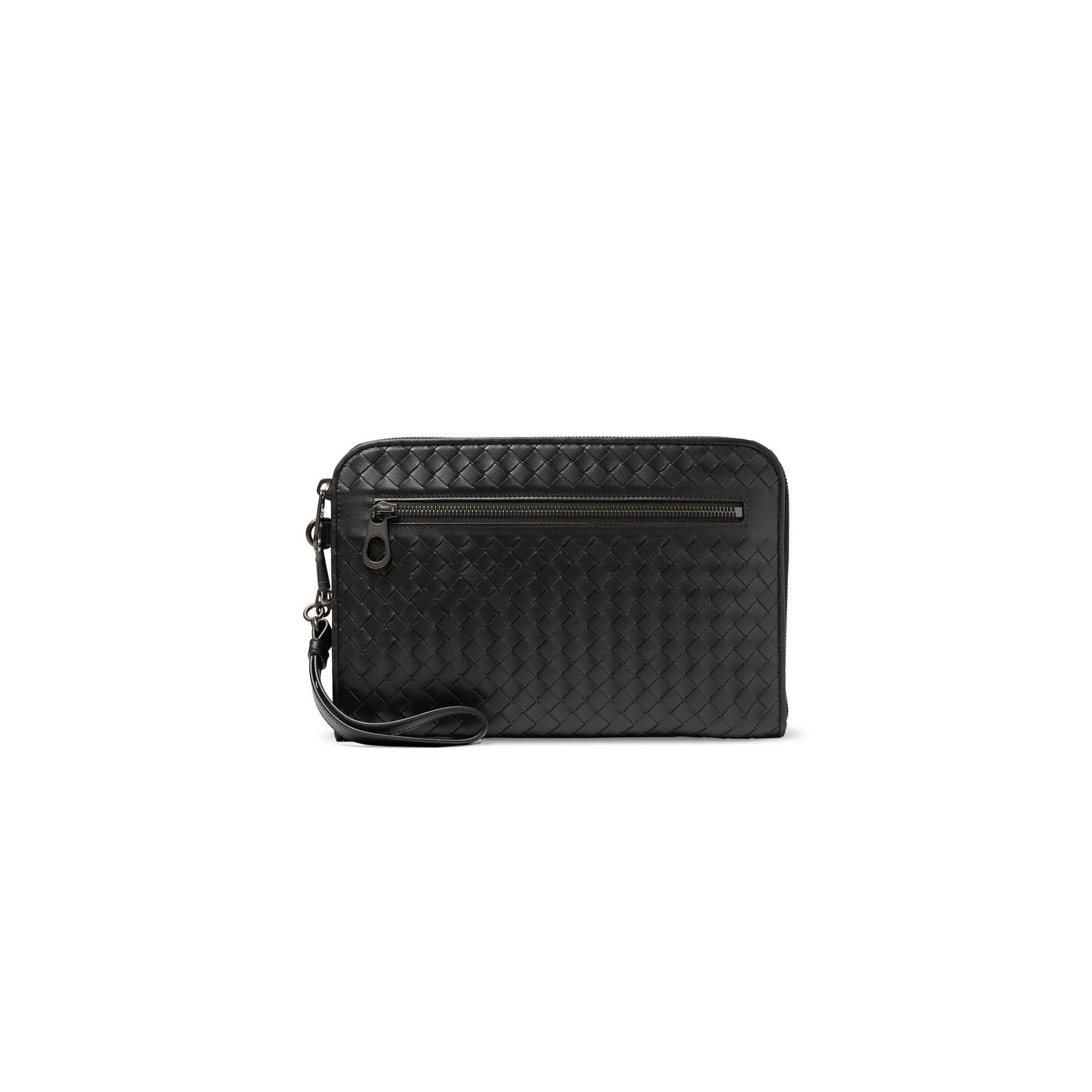 BOTTEGA VENETA INTRECCIATO LEATHER WALLET (27*20*2cm)